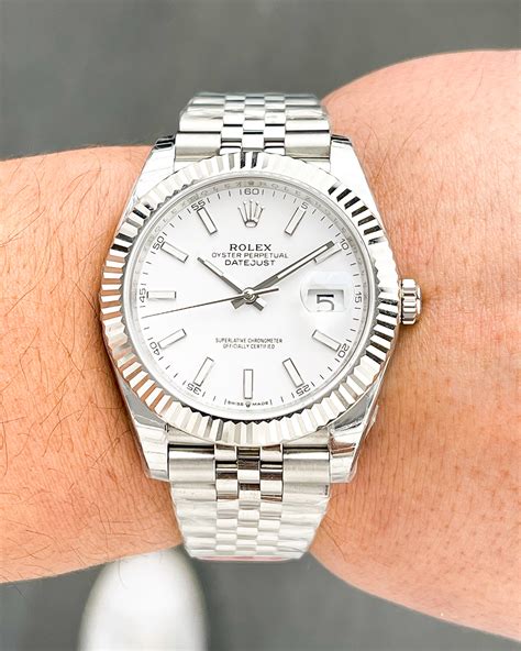 rolex datejust 41 diamond dial|rolex datejust 41mm white dial.